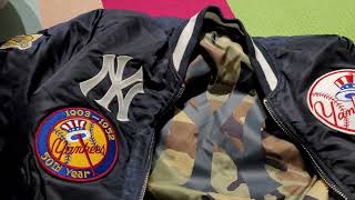 Unboxing New Era Alpha Industries collab Yankees Jacket  investment piece  May 8 2022 [upl. by Orfield]