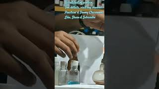 Biuret test of protein sample subscribe shorts viralshorts biochemical testPractical chemistry [upl. by Aneeled]