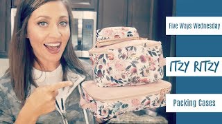 FIVE WAYS WEDNESDAY  ITZY RITZY Packing Cubes in Floral Blush [upl. by Clovah278]