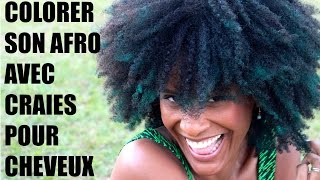 Comment colorer ses cheveux afrocrépus naturels à la craie [upl. by Nosae]