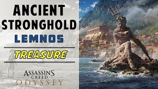 Ancient Stronghold Lemnos  Loot Treasure Chest Location  ASSASSINS CREED ODYSSEY [upl. by Nybor]