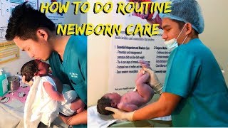 How to do Proper Routine Newborn Care  Actual Steps and Procedures of Newborn Care [upl. by Yraillih237]