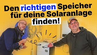 Was ist wichtig bei der Auswahl eines Stromspeichers für die Solaranlage [upl. by Aeslek]