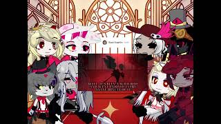 HAZBIN HOTEL REACT TO ALASTORRADIOAPPLEANGST alastortheradiodemon hazbinhotel [upl. by Aikal]