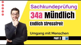 Sachkundeprüfung 34a Mündliche Prüfung Umgang mit Menschen Part 2 [upl. by Jacy]