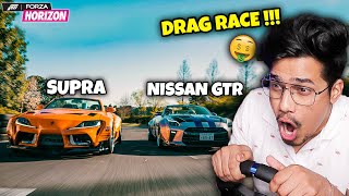 BEAST SUPRA VS NISSAN GTR  DRAG RACE 🤑 [upl. by Bain]