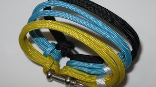 Paracord Armband 3 farbig – das „Easy Color“ in Deutsch auch als Blog [upl. by Hazard]