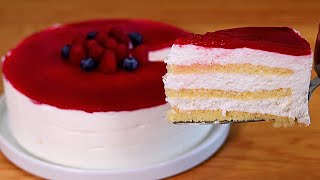 TORTA fredda Fatta in casa con Yogurt Greco e Frutti di Bosco [upl. by Chansoo874]