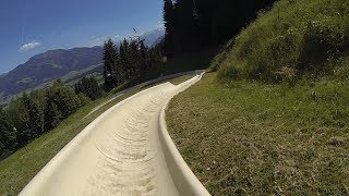 RolbaRun Sommerrodelbahn Biberg Saalfelden 2017 POV Onride [upl. by Nylarat689]