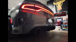 Dodge Charger 64 Scat pack Active exhaust Hpipe [upl. by Hereld]