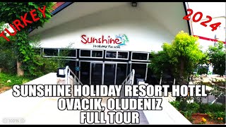 SUNSHINE HOLIDAY RESORT TURKEY OLUDENIZ OVICEK 2024 FULL TOUR SWIM UP ROOMS JACUZZI [upl. by Routh]