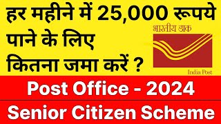 SCSS Post Office Scheme 2024  Senior Citizen Saving Scheme  Senior Citizens Income Tax Benefits [upl. by Karlise]