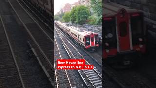 MNRR 6 car M8 on the newhavenline crossing under the 183rd St bridge mta metronorth M8 [upl. by Icart814]