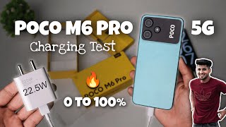 Poco M6 Pro 5G Charging Test 225 Watt  0 to 100 [upl. by Rodenhouse]