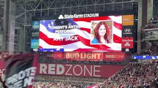 National Anthem by Amy Jack  Cardinals vs Buccaneers  December 2022 Christmas Day Game [upl. by Wadlinger]