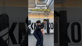 크라브마가의 베어허그 반격술how to counter a bear hug ikma 크라브마가 실전호신술 kravmaga martialarts [upl. by Jara]