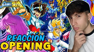 ESPAÑOL REACCIONA AL OPENING DE CABALLEROS DEL ZODIACO LATINO🔥SAINT SEIYA  PEGASUS FANTASY🔥😮 [upl. by Bobbye]