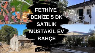 FETHİYE DENİZE 5 DK SATILIK MÜSTAKİL EV BAHÇE [upl. by Aissenav]