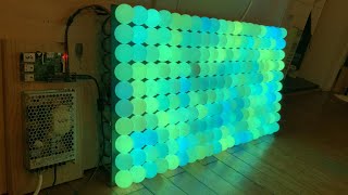 400 NeoPixels WS2801 controlled by Go on a RaspberryPi [upl. by Owades]