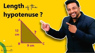 Find hypotenuse of rightangle triangle easily  Pythagoras theorem explained [upl. by Ayama]