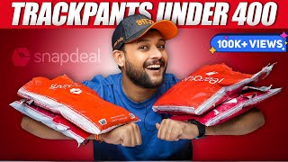 BEST BUDGET TRACK PANTSJOGGERS FOR SUMMERGYM UNDER 400 on SNAPDEAL 🔥 Men Haul Review 2023 [upl. by Marquez]