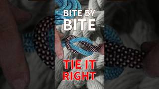 Bite by Bite A Different Way to Tie a Square Knot  Scouts OAS Knots short howto knot [upl. by Bronwen982]