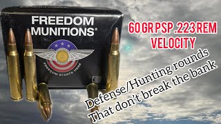 Freedom Munitions 60 gr PSP 223 Remington [upl. by Patnode]