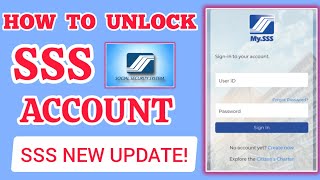 HOW TO UNLOCK SSS ACCOUNT ONLINE  SSS FORGOT PASSWORD  PAANO MAGUNLOCK NG SSS ACCOUNT sssonline [upl. by Cassil741]