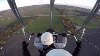 Flex Wing Trike Lessons Take off and Landings Pilot Training [upl. by Larimor]