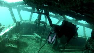 Spearfishing Pensacola FL on Scuba 8 19 12 Oriskany [upl. by Estel]