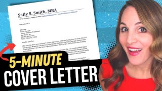 The PERFECT Cover Letter In 5 MINUTES Or Less  BEST Cover Letter Examples amp Template [upl. by Hazmah]