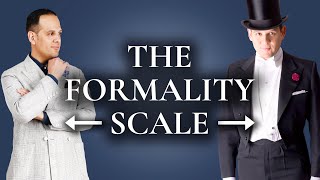 The Formality Scale How Mens Clothes Rank From Formal To Informal [upl. by Celle]