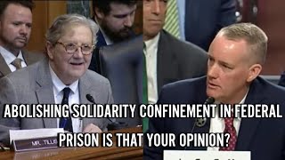 SENATOR KENNEDY QUESTIONS NOMINEES ON SOLIDARITY CONFINEMENT IN ALL FEDERAL PRISONS [upl. by Hoagland]