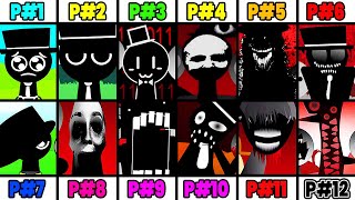 All True Phases of Black in Incredibox Sprunki Phase 1 Vs Phase 2 Vs Phase 311 Vs Phase 12 [upl. by Atikcir]