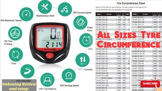 Unboxing and Review cycle Speedometer odometer And all tyre circumference list [upl. by Foote373]