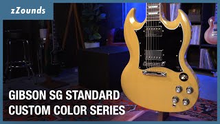 Gibson SG Standard Custom Color Electric Guitar  zZounds [upl. by Galven]