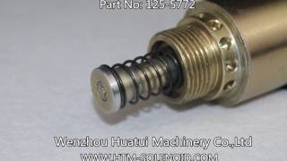 HUATUI 1255772 24v Fuel Shut Off Solenoid Stop Solenoid for Caterpillar [upl. by Abraham]