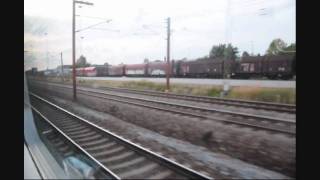 Danish Speed DSB tog IC AarhusCopenhagen ICL 46 runs from Århus H to København H [upl. by Nalyd]