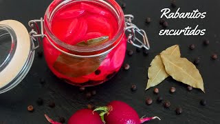 Rabanitos Encurtidos 👉Receta Saludable Económica y muy Fácil👈 [upl. by Acinom615]