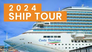 ▶ COSTA DIADEMA  Visite du Navire  SHIP TOUR  Rundgang [upl. by Nawat]