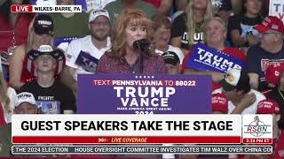 Stacy Garrity Speaks at WilkesBarre Trump Rally 81724 [upl. by Edlyn]