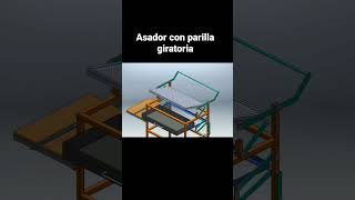 Asador con parilla giratoria [upl. by Aissert246]