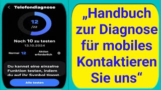 „Handbuch zur Diagnose für mobiles Kontaktieren Sie uns“ [upl. by Moneta]