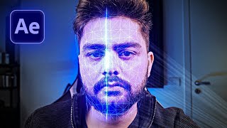 Advanced Face Scanning Effect in After Effects No Plugins [upl. by Genisia]