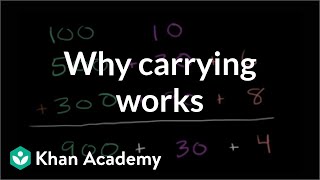 Adding why carrying works  Addition and subtraction  Arithmetic  Khan Academy [upl. by Oidualc]