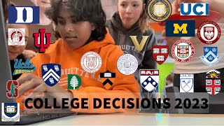 2023 COLLEGE DECISION REACTIONS ivy league top 20 all of em [upl. by Johanan]