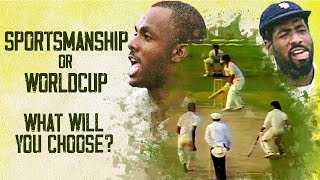 A Split second Decision that determined a Destiny  Courtney Walsh choice  World Cup 1987 WI v PAK [upl. by Robb]