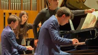 S Rachmaninoff  Suite No 1 for 2 pianos Hassan and Ibrahim Ignatov [upl. by Lateh]