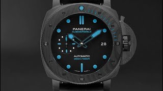 Replica Fake Panerai Submersible Carbon pam1616 [upl. by Kcod768]