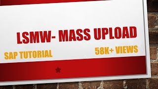 How to create LSMW in SAP Mass upload data [upl. by Doughman253]